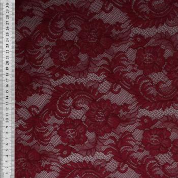 Preview: Baumwoll Nylon Spitze Bordeaux